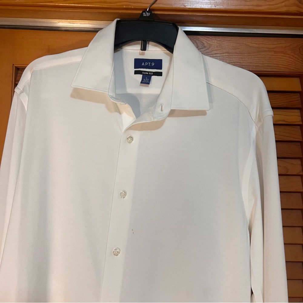 Apt. 9 Men's Classic Ivory Dress Shirt